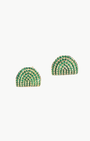ARC STUDS IN EMERALD - Romi Boutique