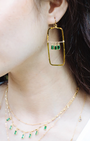 EDEN LAYERED NECKLACE IN EMERALD by Native Gem - Romi Boutique
