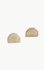 ARC STUDS IN GOLD - Romi Boutique