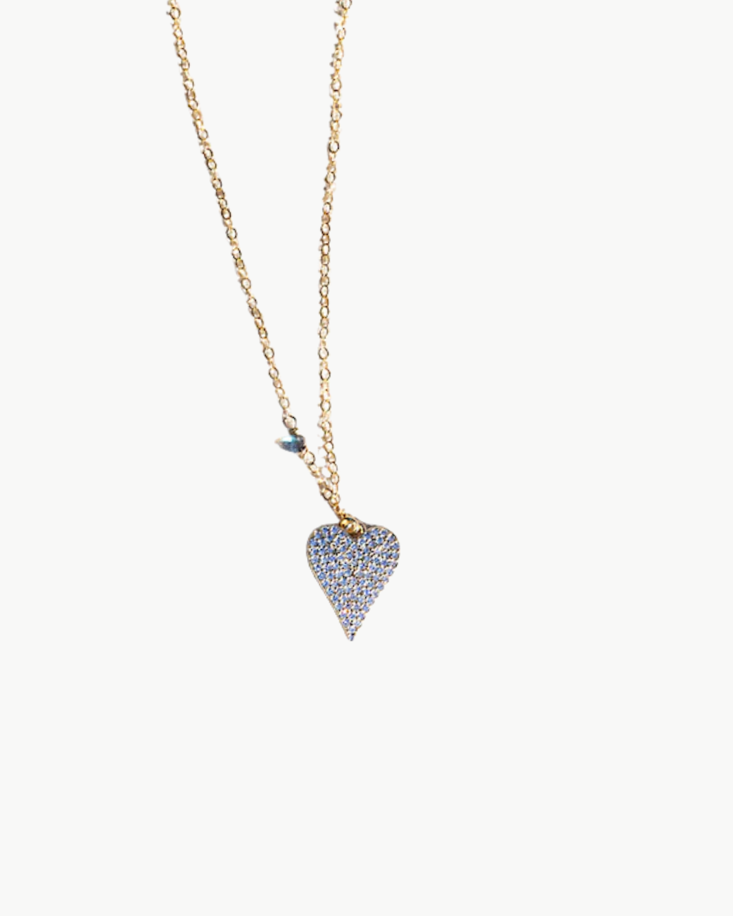 GLIMMER HEART NECKLACE IN GOLD - Romi Boutique