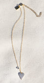 GLIMMER HEART NECKLACE IN GOLD - Romi Boutique