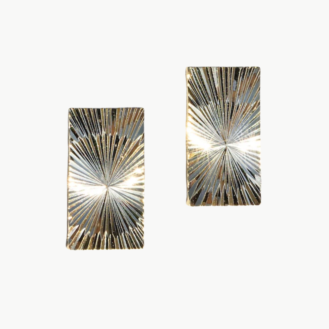SUNRAY EARRINGS IN GOLD - Romi Boutique