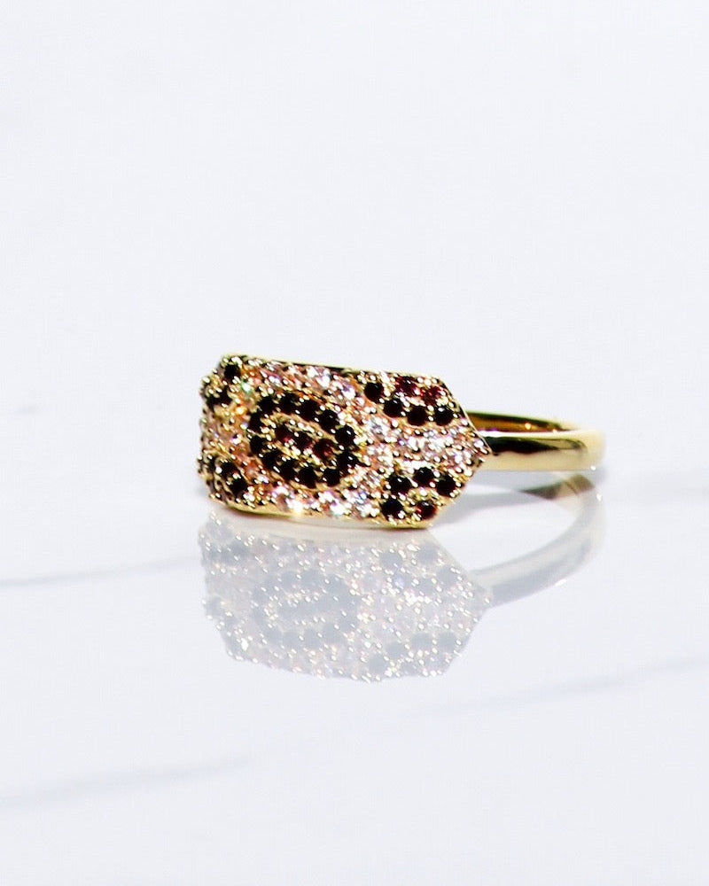 ID RING IN LEOPARD by Native Gem - Romi Boutique