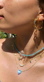 CINDERELLA NECKLACE IN OPAL/BLUE by Native Gem - Romi Boutique
