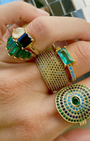 BILLIONAIRE RING IN PERIDOT - Romi Boutique