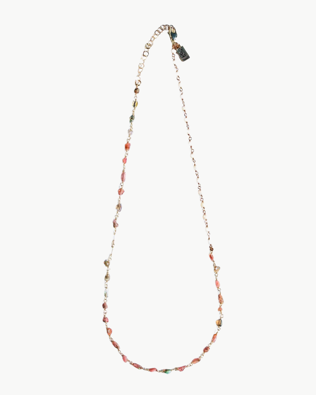 PINK SAND NECKLACE IN GOLD by Native Gem - Romi Boutique
