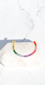 TENNIS BRACELET IN PRISMATIC/GOLD - Romi Boutique