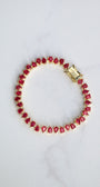 DUCHESS BRACELET IN RUBY/GOLD - Romi Boutique