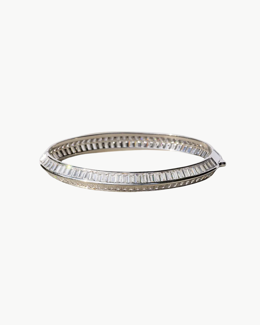 RAZOR EDGE BANGLE IN SILVER by Native Gem - Romi Boutique
