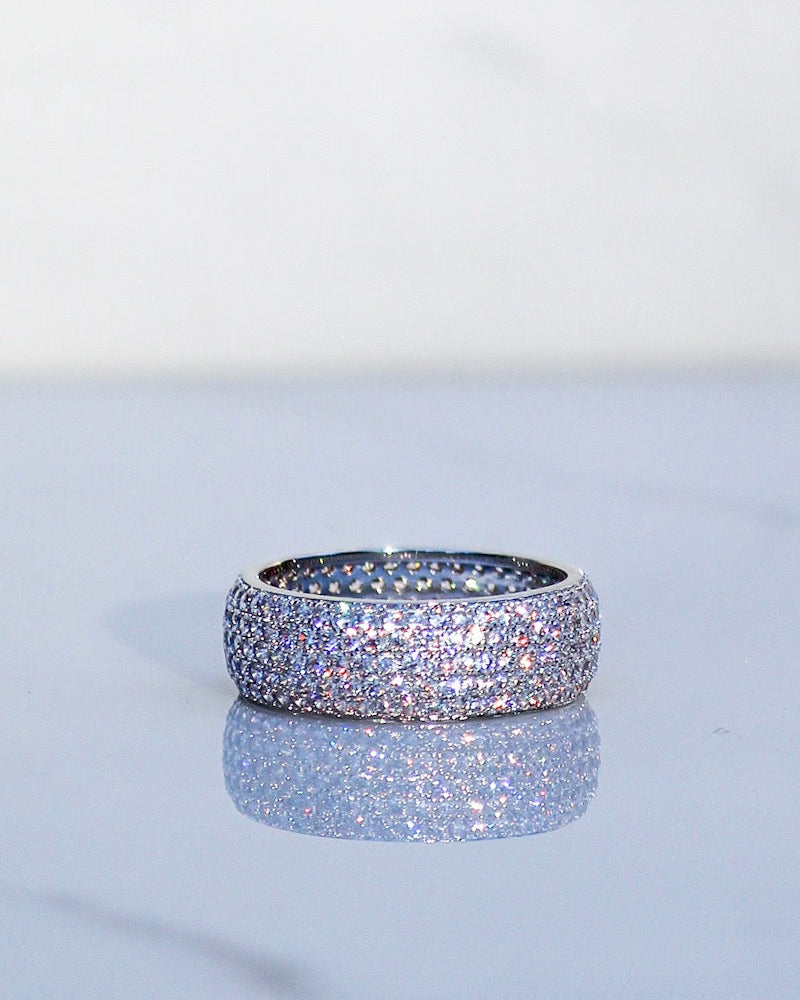 MINI BILLIONAIRE RING IN STERLING SILVER by Native Gem - Romi Boutique