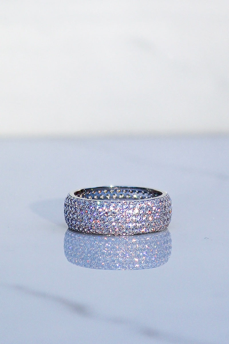 MINI BILLIONAIRE RING IN STERLING SILVER by Native Gem - Romi Boutique