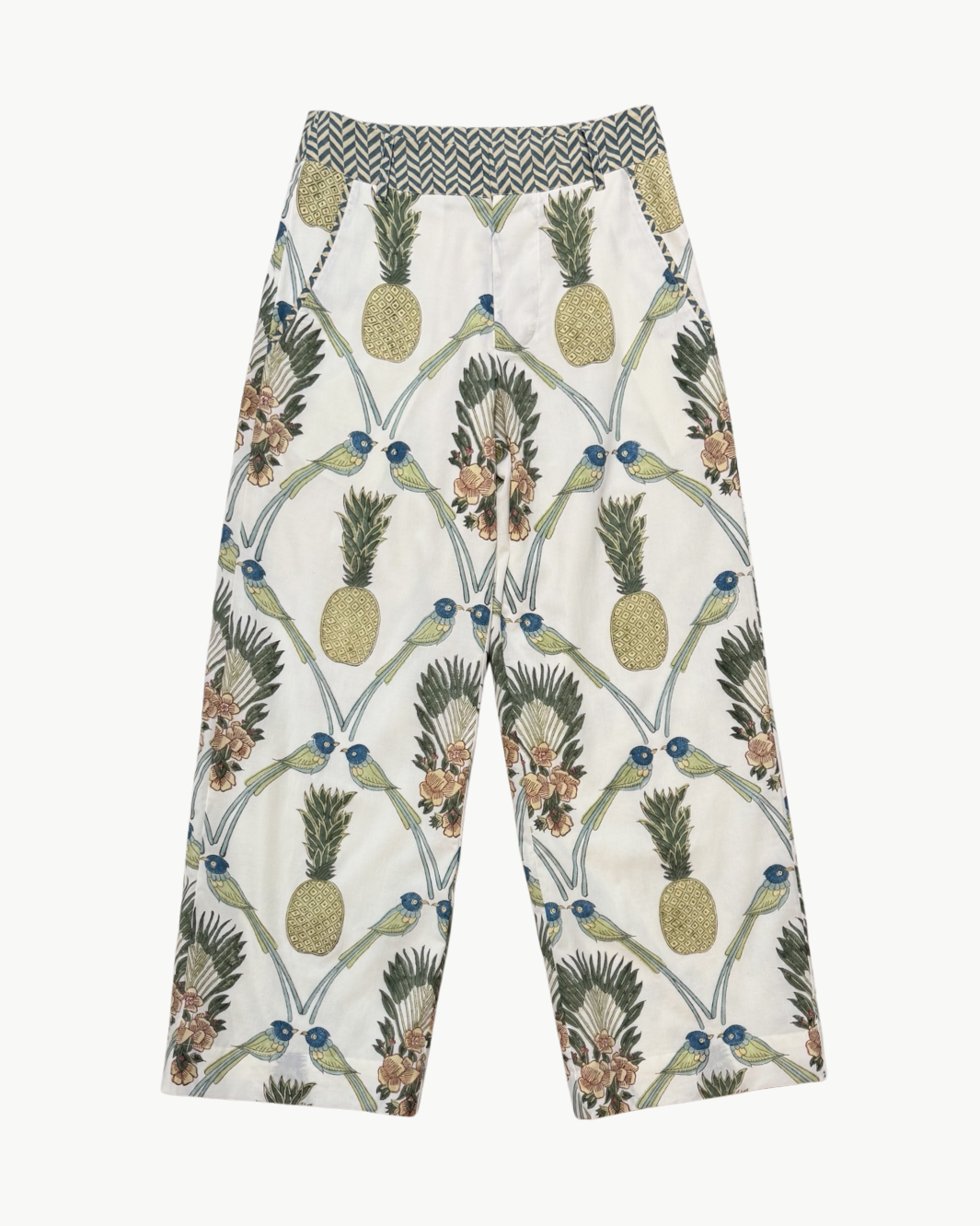 EDISON PANT IN ROYAL TROPIC - Romi Boutique