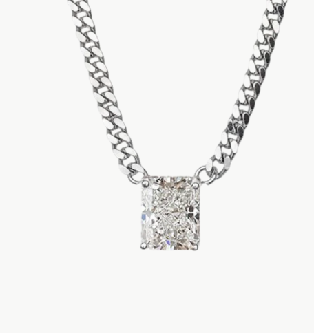 JACQUES NECKLACE IN WHITE RHODIUM - Romi Boutique