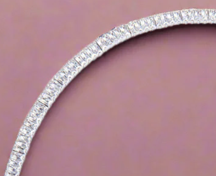 SHELLEY NECKLACE IN WHITE RHODIUM - Romi Boutique