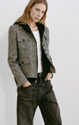 JAMISON JACKET IN BLACK DONEGAL - Romi Boutique