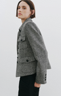 JAMISON JACKET IN BLACK DONEGAL - Romi Boutique