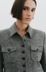 JAMISON JACKET IN BLACK DONEGAL - Romi Boutique