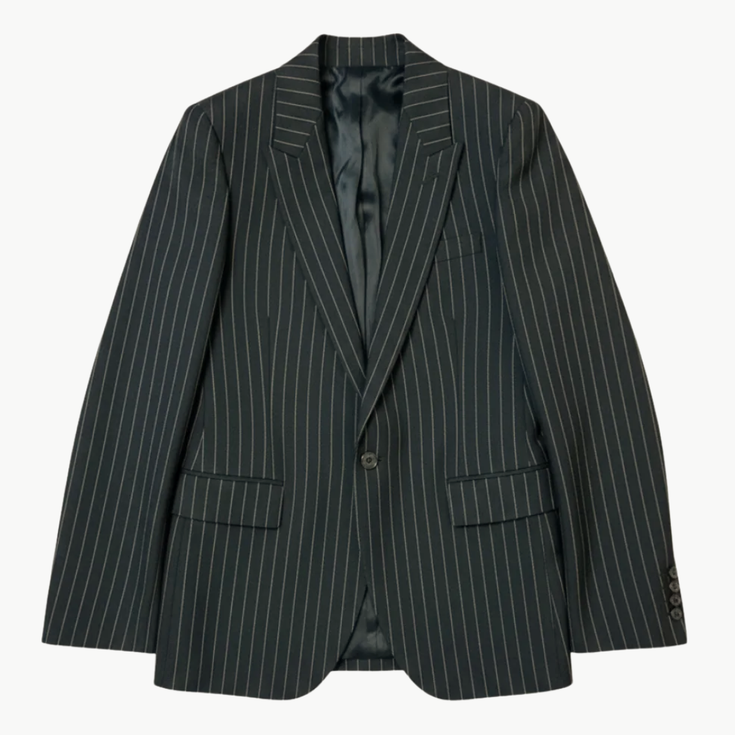 ANABEL TAILORED PINSTRIPE JACKET - Romi Boutique