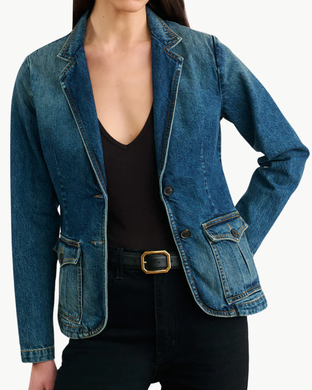 ELTON DENIM BLAZER by Nili Lotan - Romi Boutique