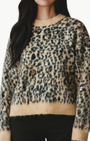 ZAMIRA SWEATER IN CAMEL LEOPARD - Romi Boutique