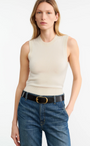 MAY SWEATER TANK IN IVORY - Romi Boutique