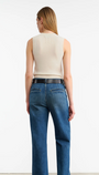 MAY SWEATER TANK IN IVORY - Romi Boutique
