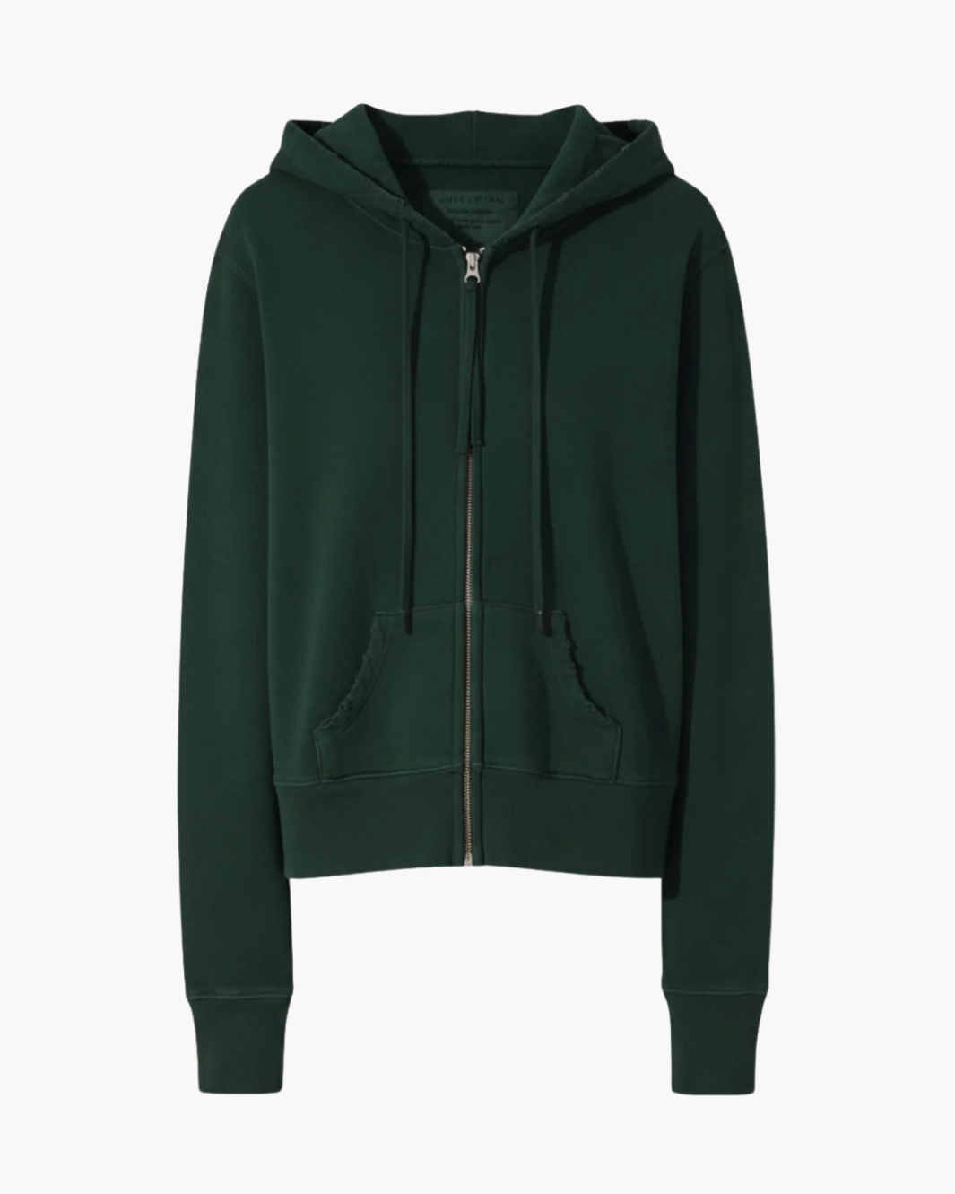 CALLIE ZIP UP HOODIE IN EVERGREEN - Romi Boutique