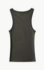 JENNIFER RIB TANK IN ARMY GREY - Romi Boutique