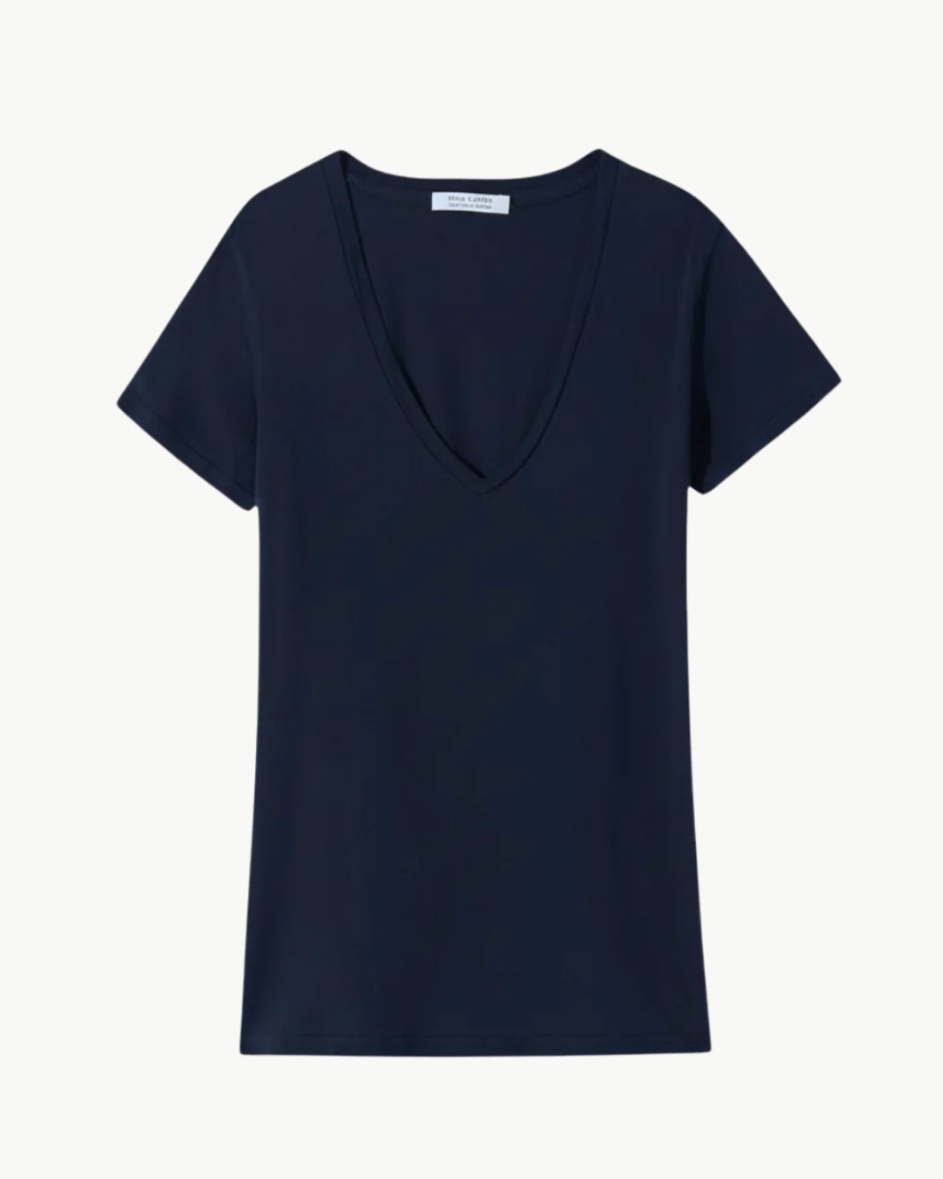 CAROL VNECK TEE SHIRT IN MIDNIGHT - Romi Boutique