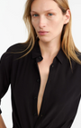 GAIA SLIM SHIRT IN BLACK - Romi Boutique