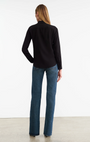 GAIA SLIM SHIRT IN BLACK - Romi Boutique