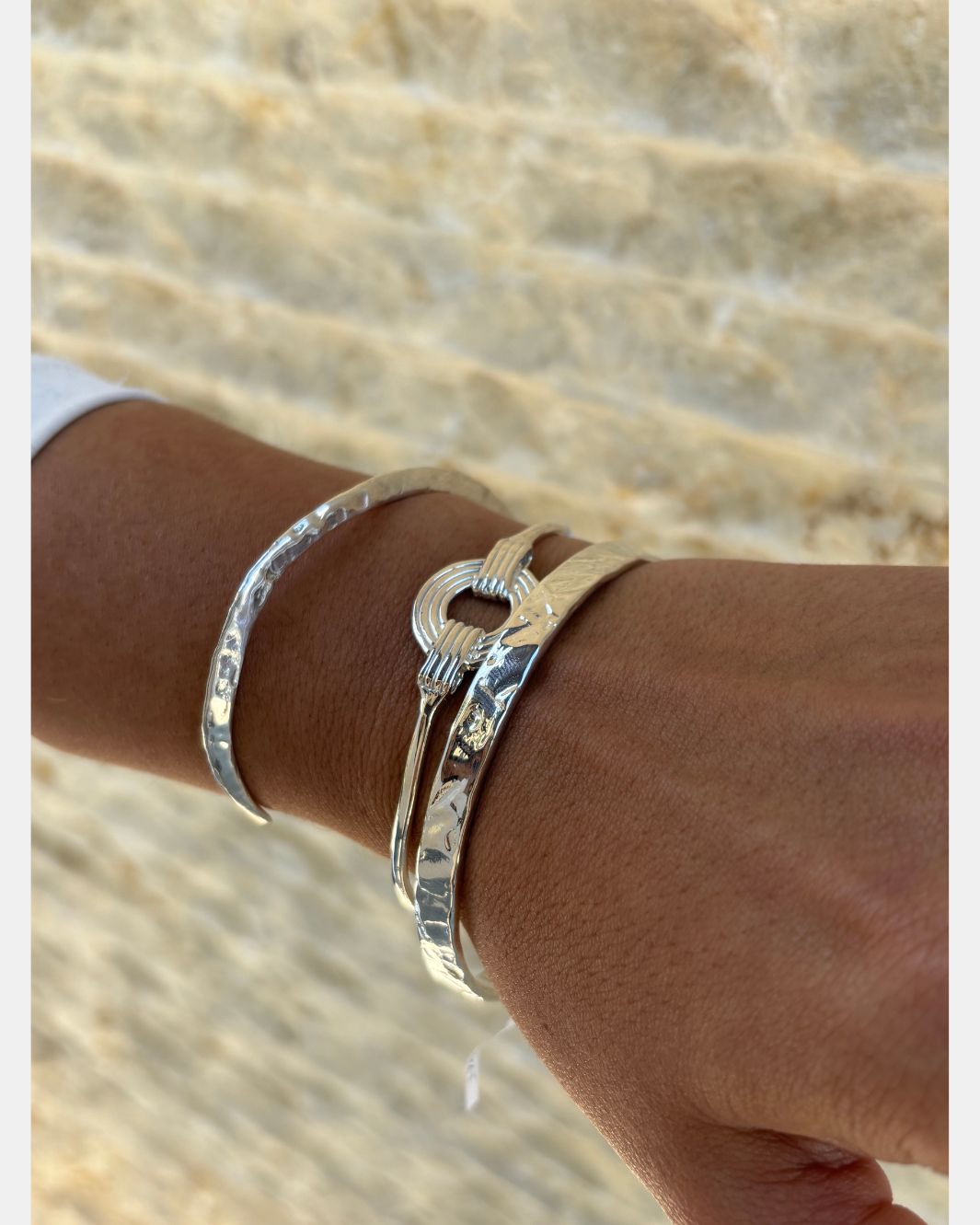 CIRCA BANGLE IN STERLING SILVER by Odette - Romi Boutique