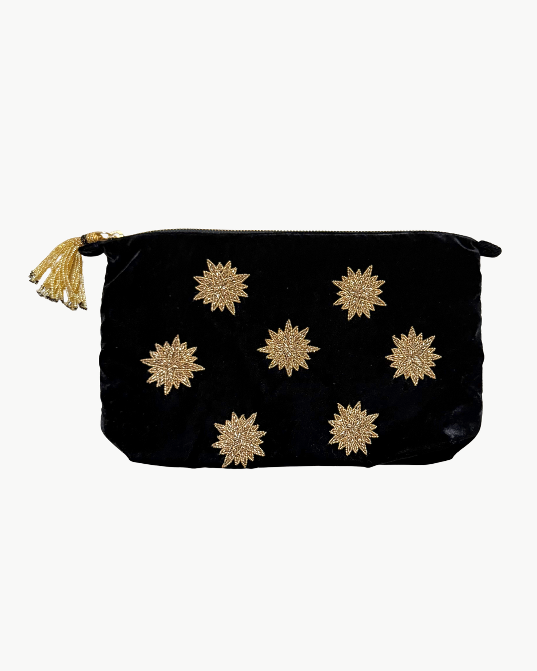 LARGE STAR MAKE UP BAG IN BLACK by Olivia Dar - Romi Boutique