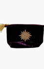 SMALL STAR MAKE UP BAG IN PLUM - Romi Boutique