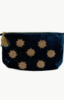 LARGE STAR MAKE UP BAG IN TEAL by Olivia Dar - Romi Boutique