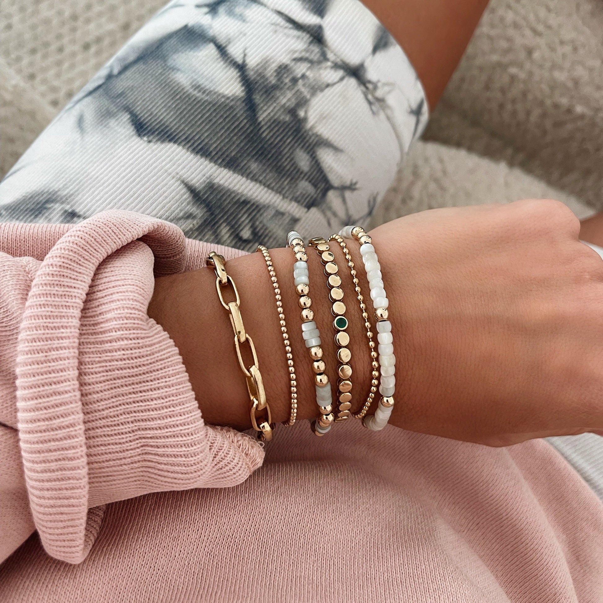 Alexa Leigh OVAL LINK BRACELET at Romi Boutique