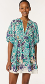 MINI DRESS ARIA IN BLUE PENCILLEO by Poupette St. Barth - Romi Boutique