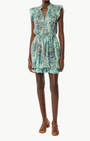 MINI DRESS CALLIE IN MINT EXOTIC FOREST by Poupette St. Barth - Romi Boutique
