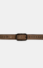 SYLVIA BELT IN TAN W/ BLACK STITCH by Puntovita - Romi Boutique