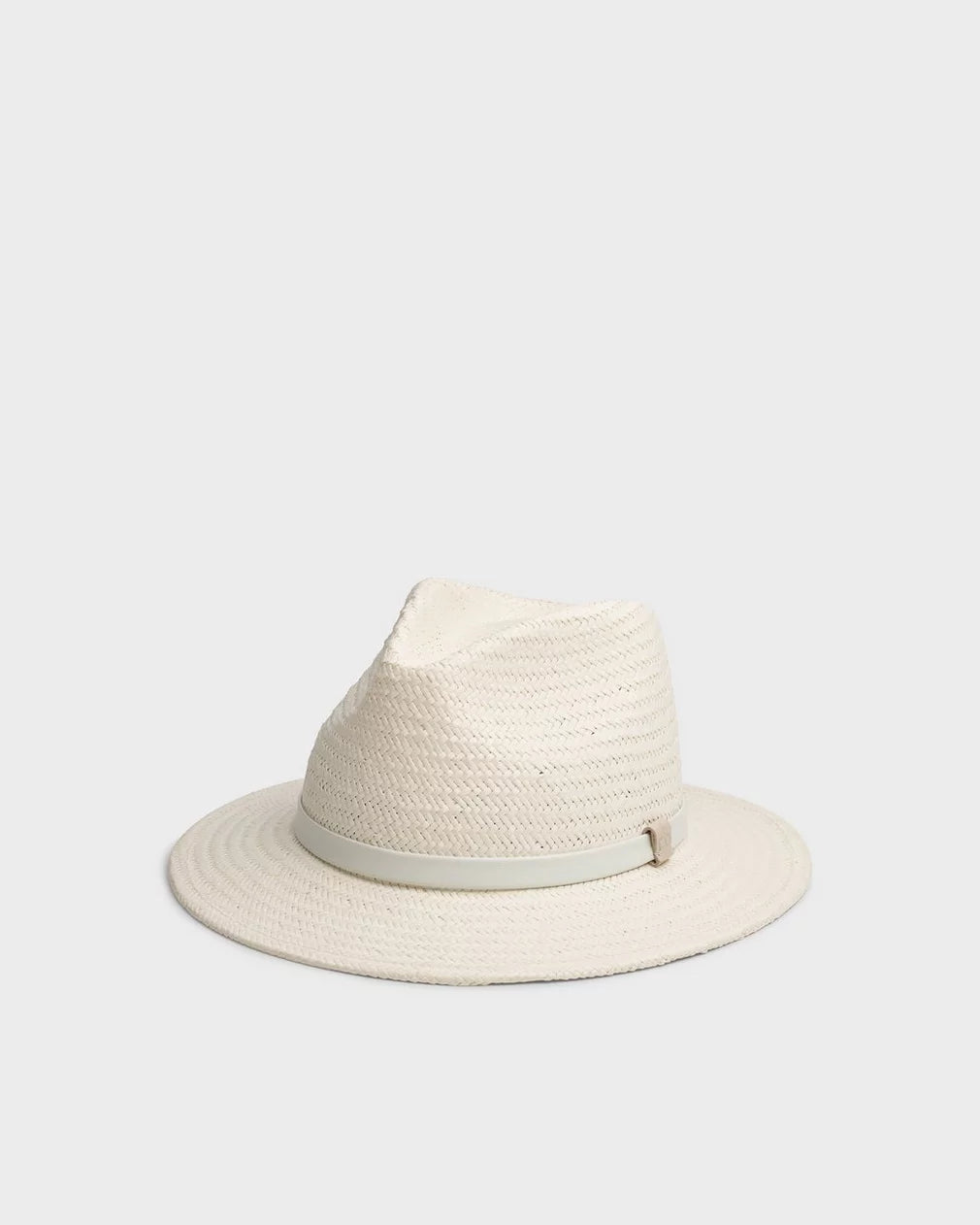 PACKABLE STRAW FEDORA IN IVORY - Romi Boutique