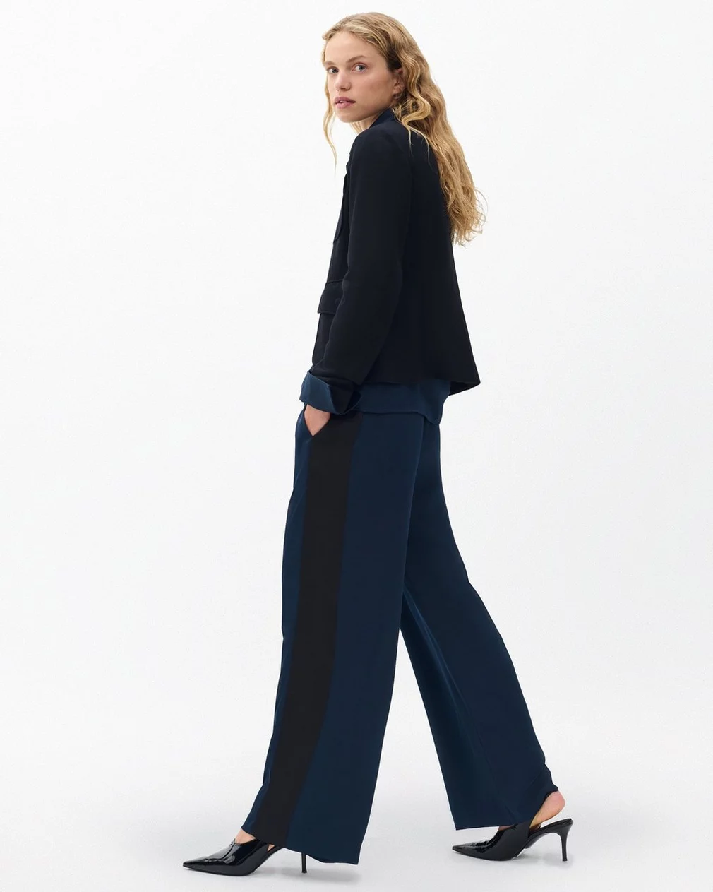OLIVIA STRIPED PANTS IN SALUTE - Romi Boutique