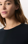 LUCA JERSEY SLIM LONG SLEEVE IN BLACK - Romi Boutique
