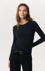 LUCA JERSEY SLIM LONG SLEEVE IN BLACK - Romi Boutique