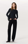 LUCA JERSEY SLIM LONG SLEEVE IN BLACK - Romi Boutique