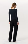 LUCA JERSEY SLIM LONG SLEEVE IN BLACK - Romi Boutique