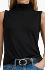 THE KNIT TNECK TANK IN BLACK - Romi Boutique