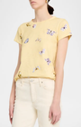 ALL OVER TAMMY BUTTERFLY TEE IN BUTTER MULTI - Romi Boutique