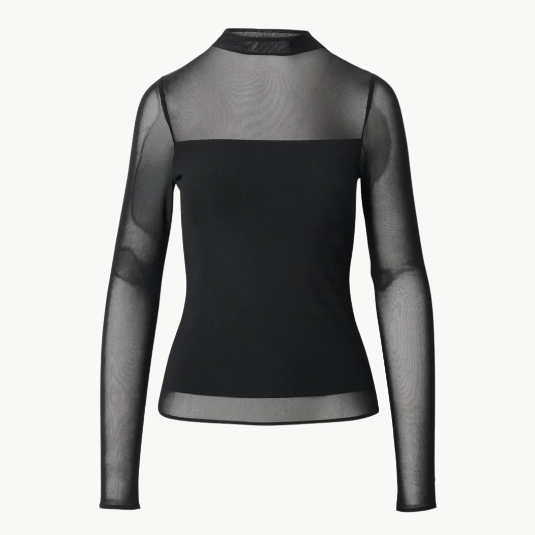 Rag & Bone LUCA MIXED-MEDIA MOCKNECK