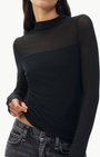 Rag & Bone LUCA MIXED-MEDIA MOCKNECK