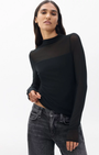 Rag & Bone LUCA MIXED-MEDIA MOCKNECK